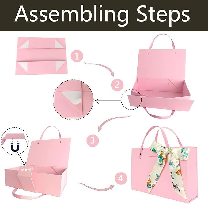 Handheld Pink Gift Box